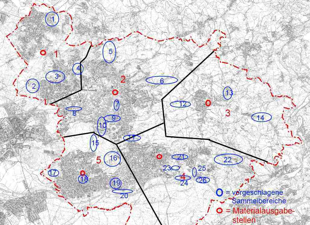 Putztag - Sammelstellen