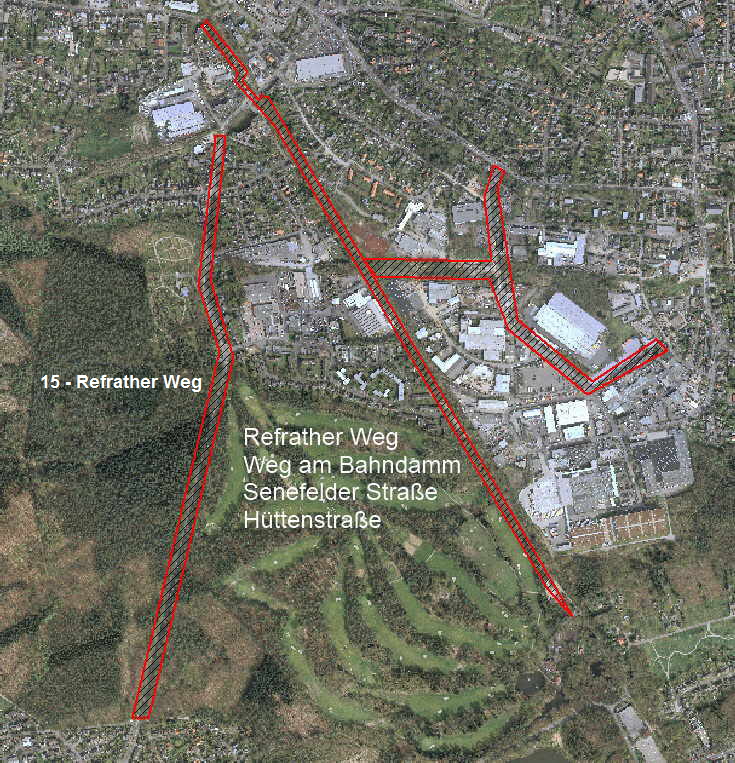 10 Refrather Weg - Bahndamm - Senefelder Stra�e - H�ttenstra�e